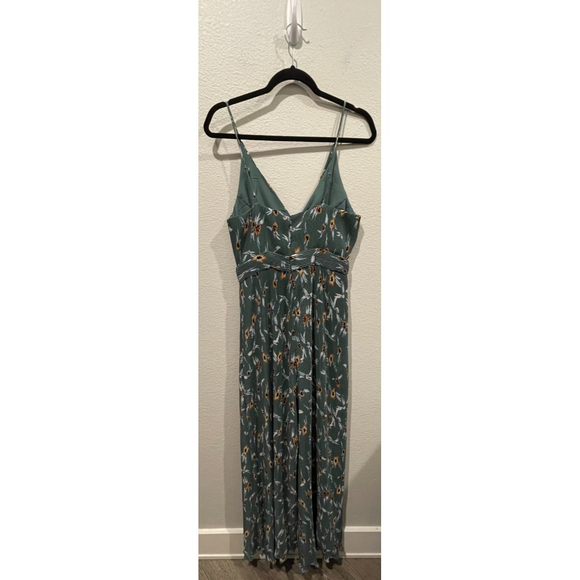 ASTR THE LABEL Teal Multi Floral Sleeveless Jumpsuit - Picture 9 of 9